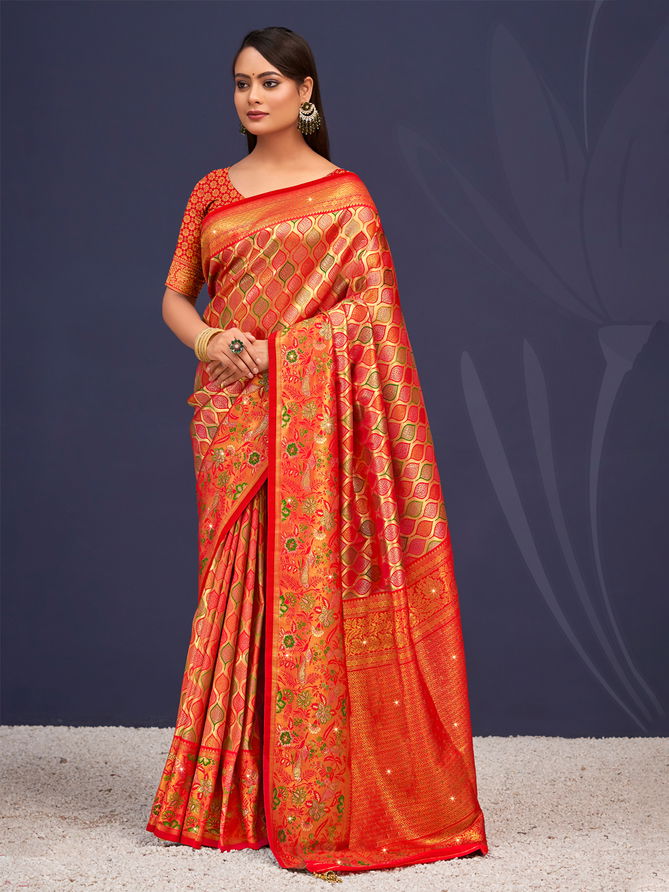 Sheela 22 By Bunawat Designer Banarasi Silk Wedding Sarees Suppliers In Delhi
